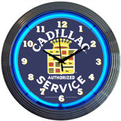 Cadillac Service Neon Clock, 8CADSR