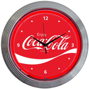 Coca-Cola Wave Neon Clock, AGS-8CCWAV