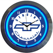 Genuine Chevy Neon Clock 15