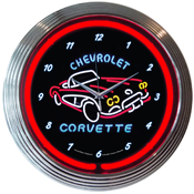 Corvette C1 Neon Clock 15