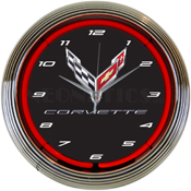 Corvette C8 Next Generation Neon Clock, 8CORV8