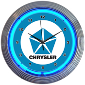 Chrysler Pentastar Neon Clock, 8CRYBL