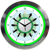 Golf Neon Clock, 8GOLFR