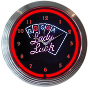 Lady Luck Neon Clock 15