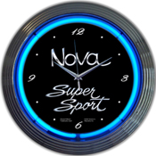 Gm Chevy Nova Neon Clock 15