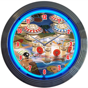 Pinball Neon Clock 15