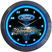 Powered By Ford Neon Clock 15