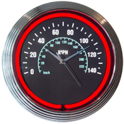 Speedometer Neon Clock, 8SPDOM
