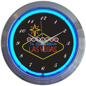 Las Vegas Sign Neon Clock 15