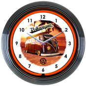 Volkswagen Bus Neon Clock, 8VWBUS