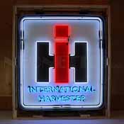 International Harvester in Neon Sign in Steel Can, 9CASEH