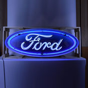 5 Foot Ford Oval Neon Sign In Steel Can, 9FORDC