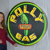 Polly Gasoline 36 Inch Neon Sign In Metal Can, 9GSPLY