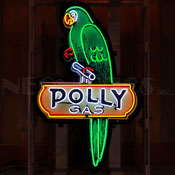 Polly Gas Neon Sign In Shaped Steel Can, 9POLLY