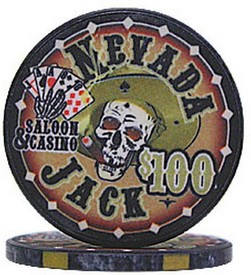 Nevada Jacks 100 Dollar Chips Sold by the Roll, AGS-NJ100