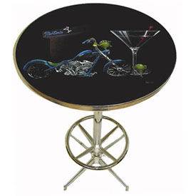 Michael Godard Custom Martini Pub Table, GODPT-11
