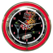 Michael Godard Shootin The Wad Neon Clock 14