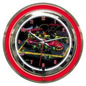 Michael Godard Nasbar Neon Clock 14
