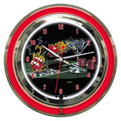 Michael Godard Praying For Seven Neon Clock 14