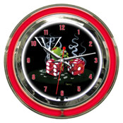 Michael Godard Sittin On Seven Neon Clock 14