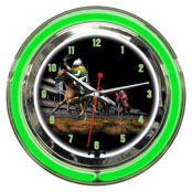 Michael Godard Daily Double Neon Clock 14