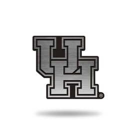 NCAA Houston Cougars Antique Nickel Auto Emblem for Car/Truck/SUV By Rico Industries, AEM261301