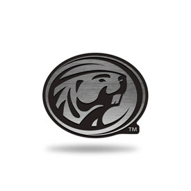 NCAA Bemidji State Beavers Antique Nickel Auto Emblem for Car/Truck/SUV By Rico Industries, AEM380301
