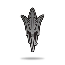 NCAA Arizona State Sun Devils Antique Nickel Auto Emblem for Car/Truck/SUV By Rico Industries, AEM460201