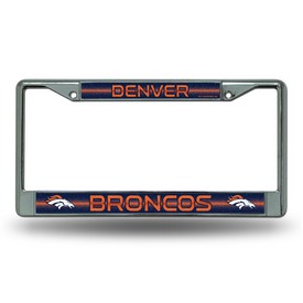 Broncos Bling Chrome Frame, FCGL1601