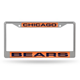 Chicago Bears Grey / Orange Laser Chrome Frame, FCL1202