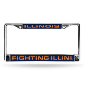 Illinois Blue Laser Chrome Frame, FCL400101
