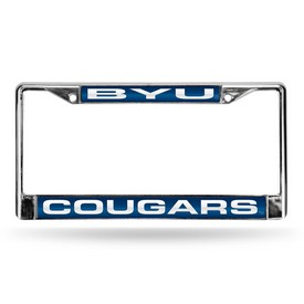 Byu Blue Laser Chrome Frame, FCL510202