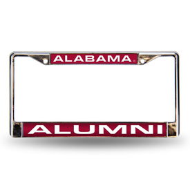 Alabama Crimson Tide Laser Chrome 12 x 6 License Plate Frame, FCLA150110