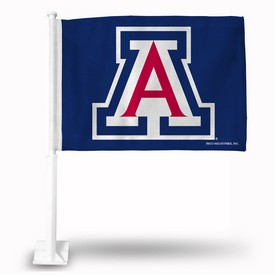 Arizona "A" Logo On Blue Car Flag, FG460102