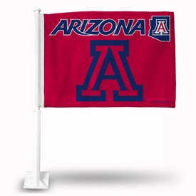 Arizona Car Flag Red Bkg, FG460103