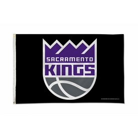 Rico Industries NBA Basketball Sacramento Kings Standard - Black 3' x 5' Banner Flag, FGB80004