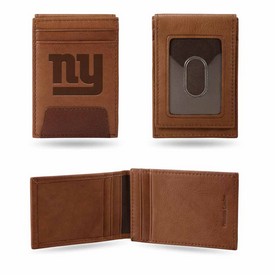 Giants - Ny Premium Leather Front Pocket Wallet, FPW1401