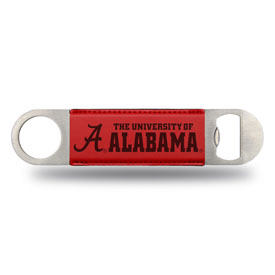 NCAA Rico Industries Alabama University Laser Engraved Red Bar Blade, LEBO150101RD
