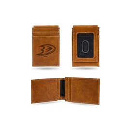 Ducks  Laser Engraved Brown Front Pocket Wallet, LEFPW9401BR