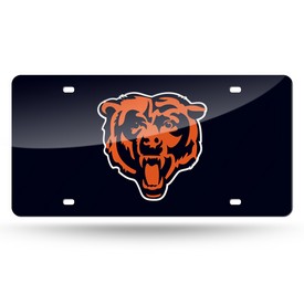 Chicago Bears Bear Head Navy Bkg Laser, LZC1201