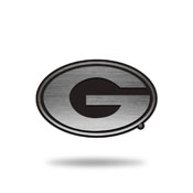 NCAA Georgia Bulldogs Antique Nickel Auto Emblem for Car/Truck/SUV By Rico Industries, AEM110101