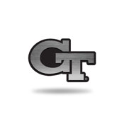 NCAA Georgia Tech Yellow Jackets Antique Nickel Auto Emblem for Car/Truck/SUV By Rico Industries, AEM110301