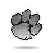 NCAA Clemson Tigers Antique Nickel Auto Emblem for Car/Truck/SUV By Rico Industries, AEM120201