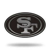 NFL San Francisco 49ers Antique Nickel Auto Emblem for Car/Truck/SUV By Rico Industries, AEM1901