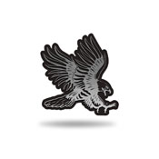 NCAA Dickinson State Blue Hawks Antique Nickel Auto Emblem for Car/Truck/SUV By Rico Industries, AEM411101