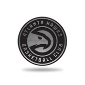 NBA Atlanta Hawks Antique Nickel Auto Emblem for Car/Truck/SUV By Rico Industries, AEM76001