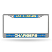 Los Angeles Chargers Glitter Chrome License Plate Frame, FCGL3403