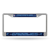 Memphis Grizzlies Glitter Chrome License Plate Frame, FCGL98002
