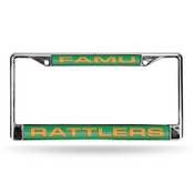 Florida A&M Green Laser Chrome Frame, FCL101002