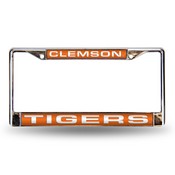 Clemson Orange Laser Chrome Frame, FCL120201